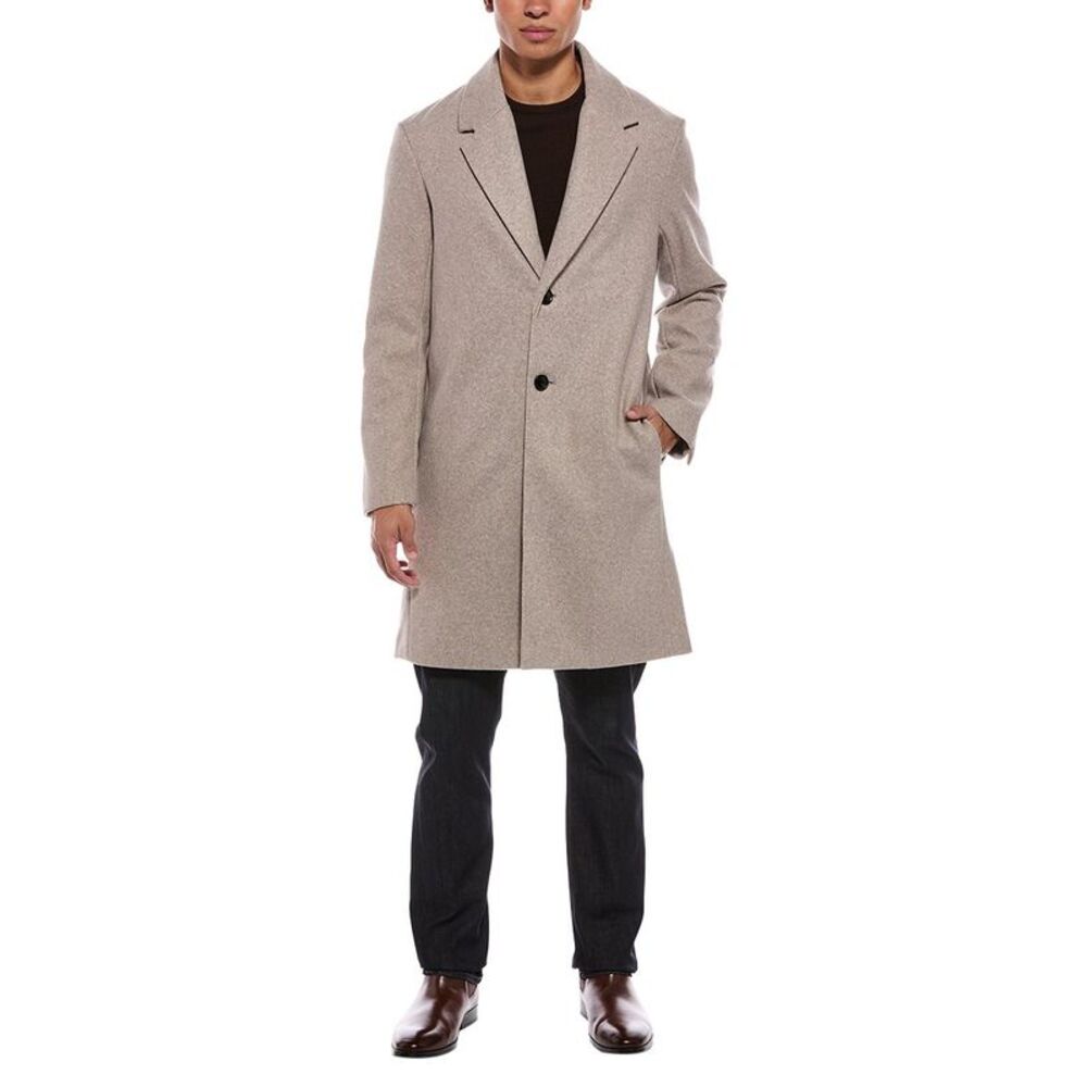Jason Wu Mens  Classic Single Breasted Topcoat, Brown